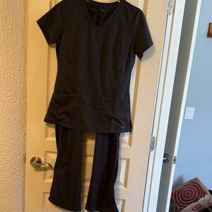 Charcoal Grey Scrub Set